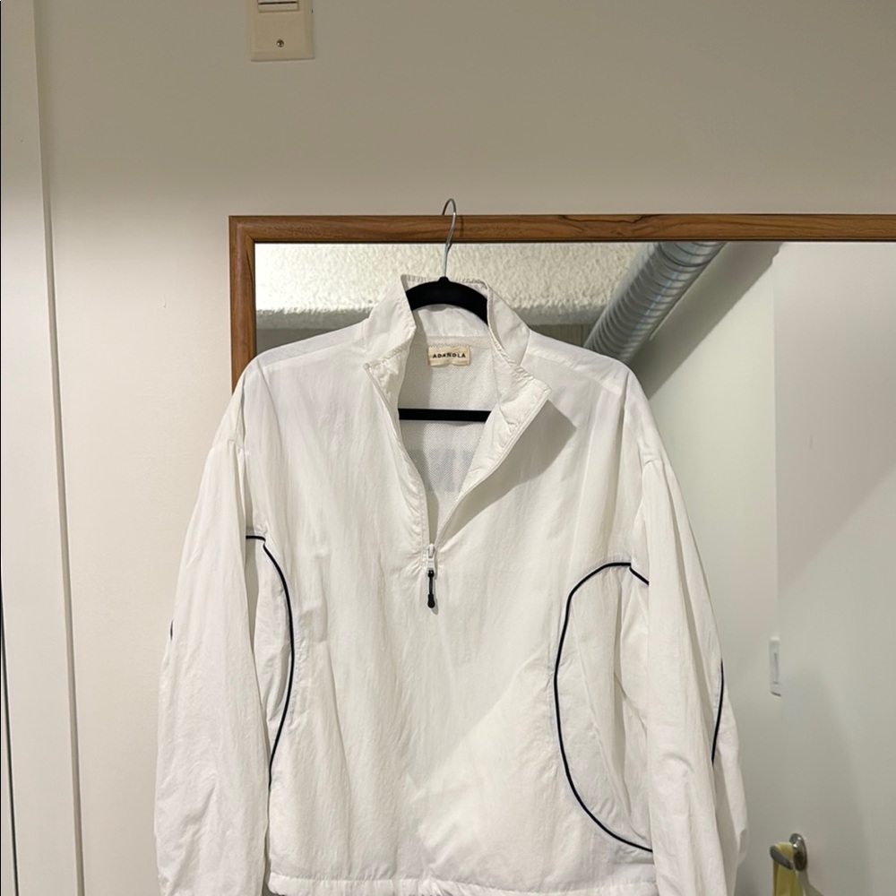 Adanola White Ski Jacket with Black Accents
